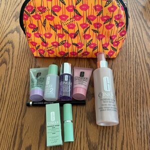 Brand New Clinique Beauty Lot all about clean, moisture surge, lip, eyeliner